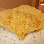 Risotto con la zucca su cialda di parmigiano