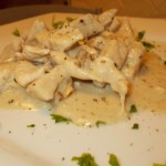 Straccetti di pollo gorgonzola e noci